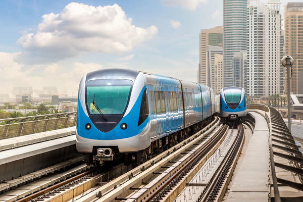 Dubai metro railway